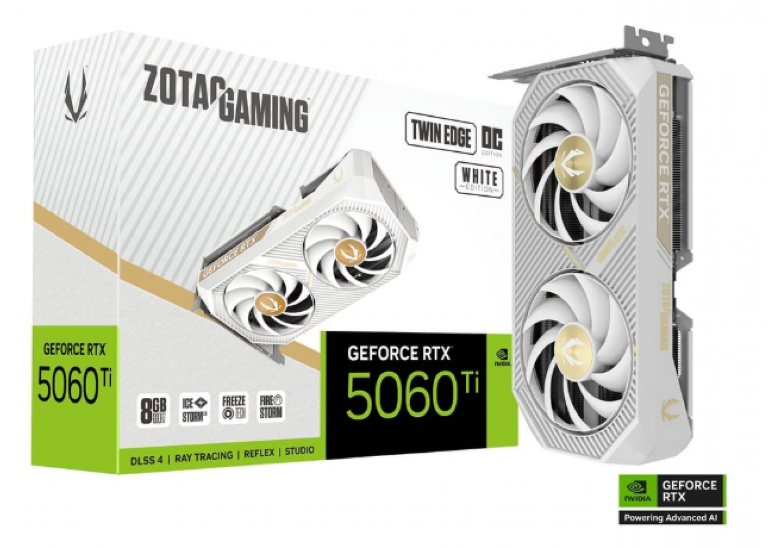 Placa De Video Zotac Rtx 5060Ti 8Gb Twin Edge Oc White - Imagen 2