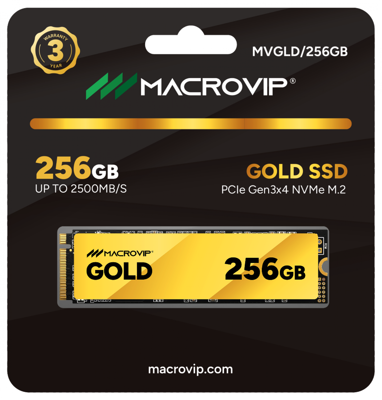 Ssd M.2 256Gb Macrovip Gold Mvme - Imagen 4