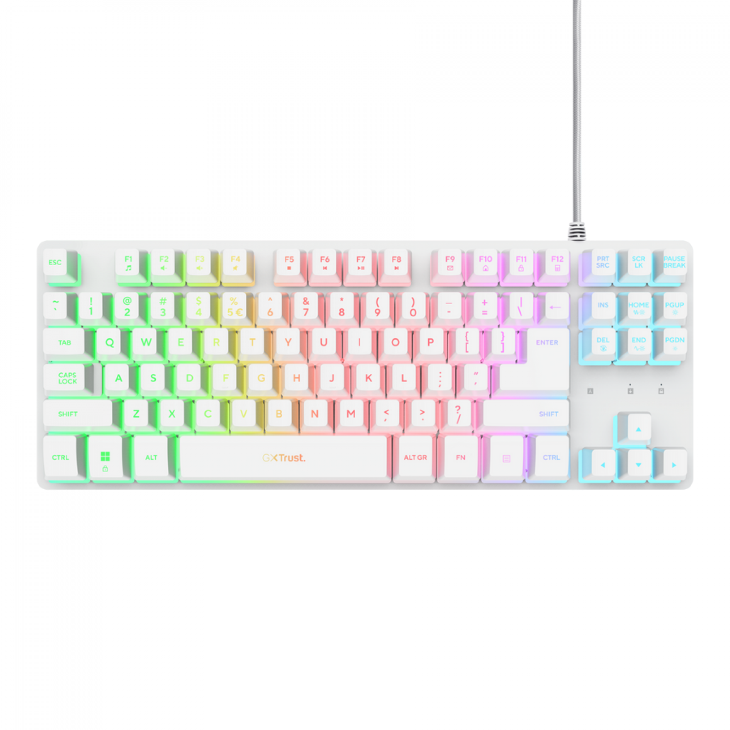 Teclado Trust Thado Tkl White Es Gxt833 - Imagen 3