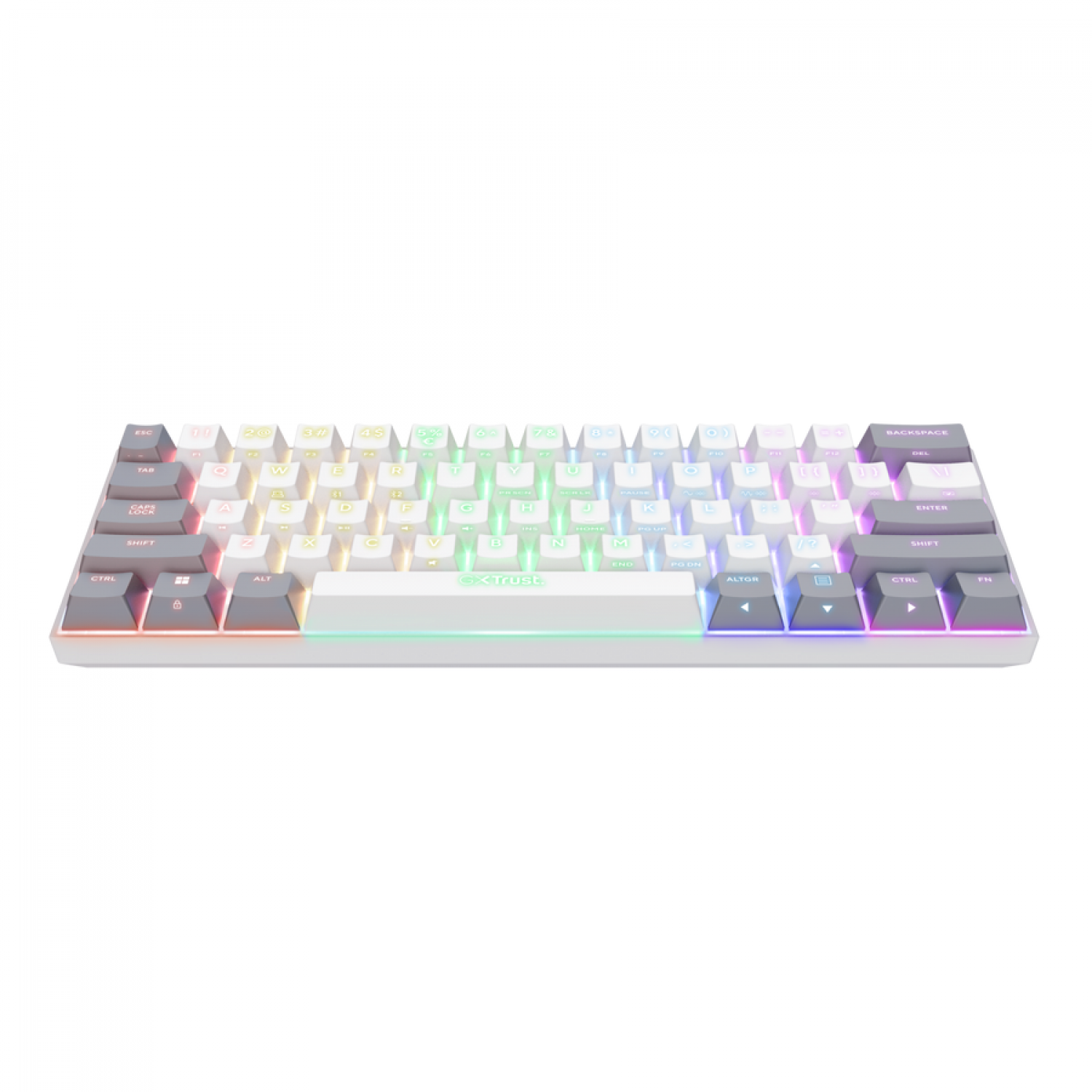 Trust Gxt873 Teclado Acira Tri Wireless Es Mecanico White - Imagen 4