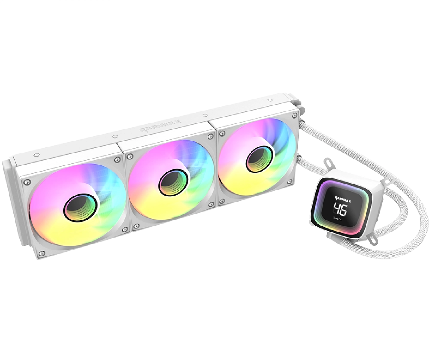 Water Cooler Cpu Raidmax Digital Ld360 Argb White - Imagen 2