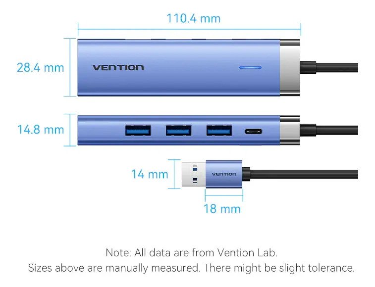 Hub USB 3.0 5 en 1 Vention TGFSB - Imagen 7