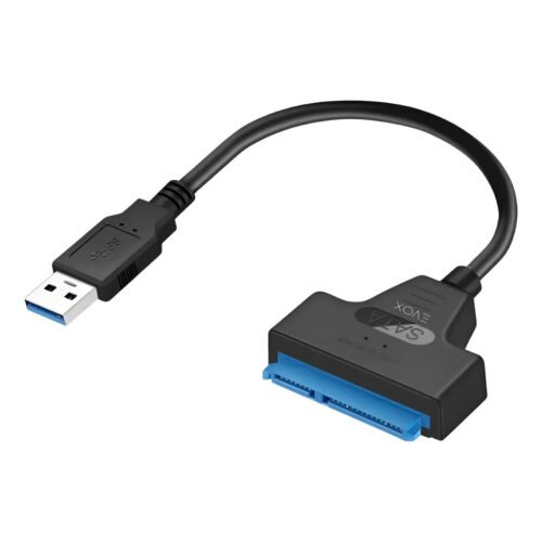 Cable Adaptador Evox USB 3.0 a SATA 2.5 Negro