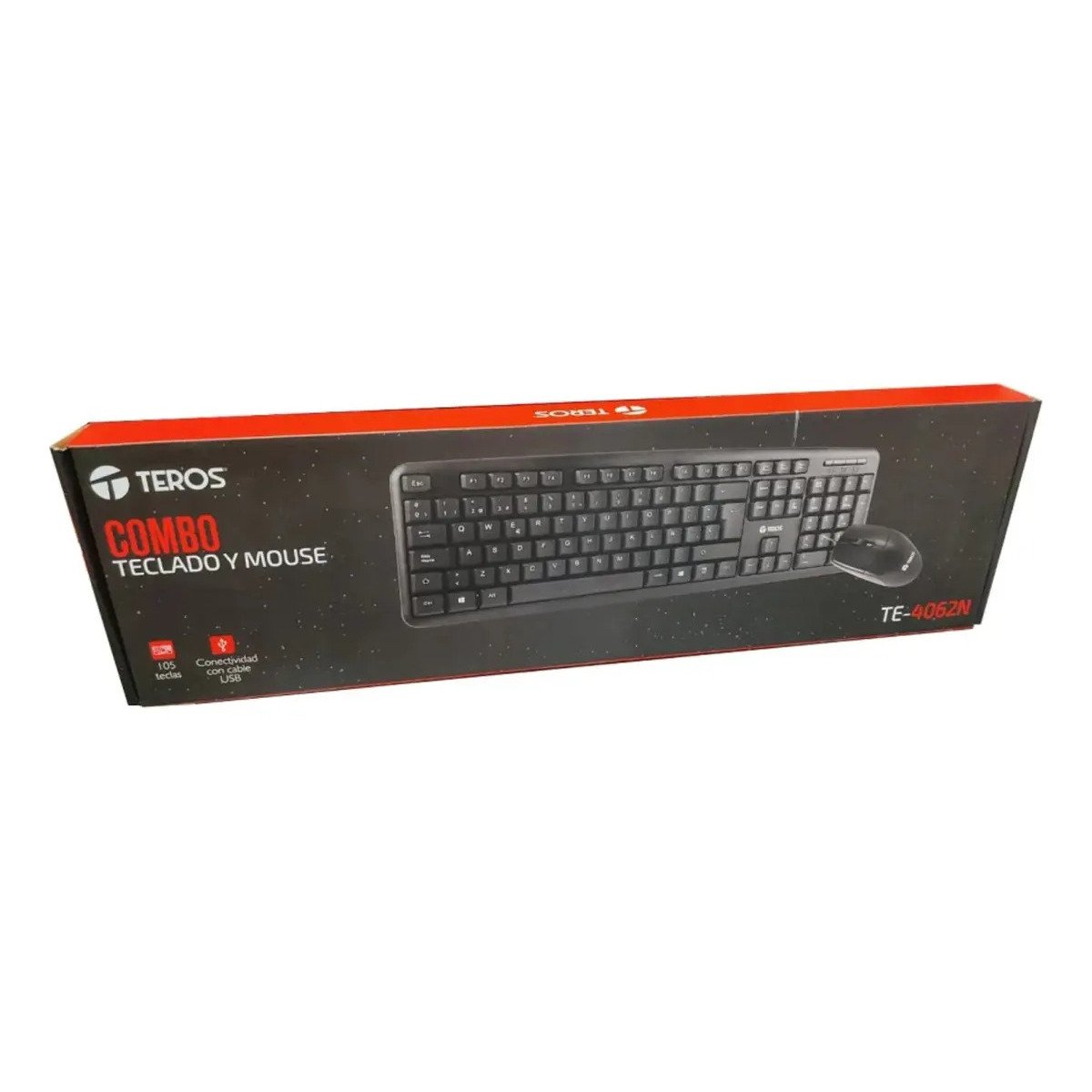 Kit Teclado Mouse USB Teros TE4062N - Imagen 2