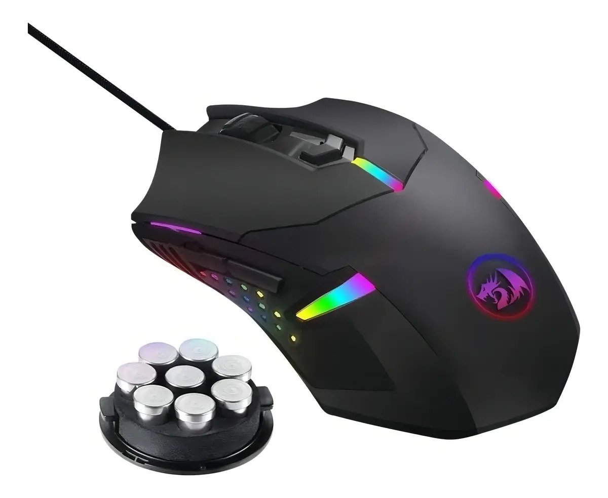 Mouse Gamer Redragon Centrophorus2 M601-RGB Black - Imagen 5
