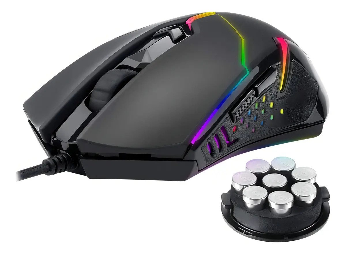 Mouse Gamer Redragon Centrophorus2 M601-RGB Black - Imagen 4