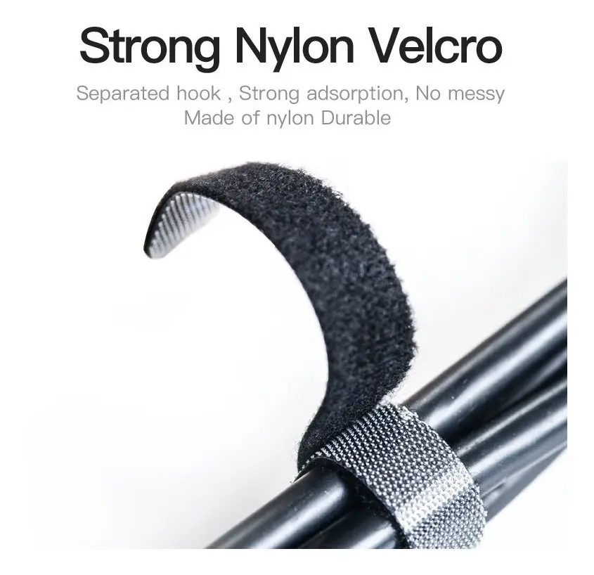 Tira Organizadora De Cables Nylon 5m Vention Negro - Imagen 4