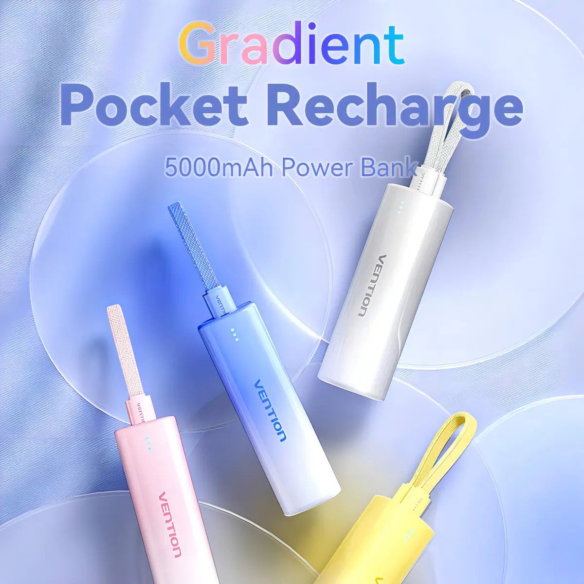 Powerbank Portátil Vention FHW 5000mAh 20W - Imagen 2