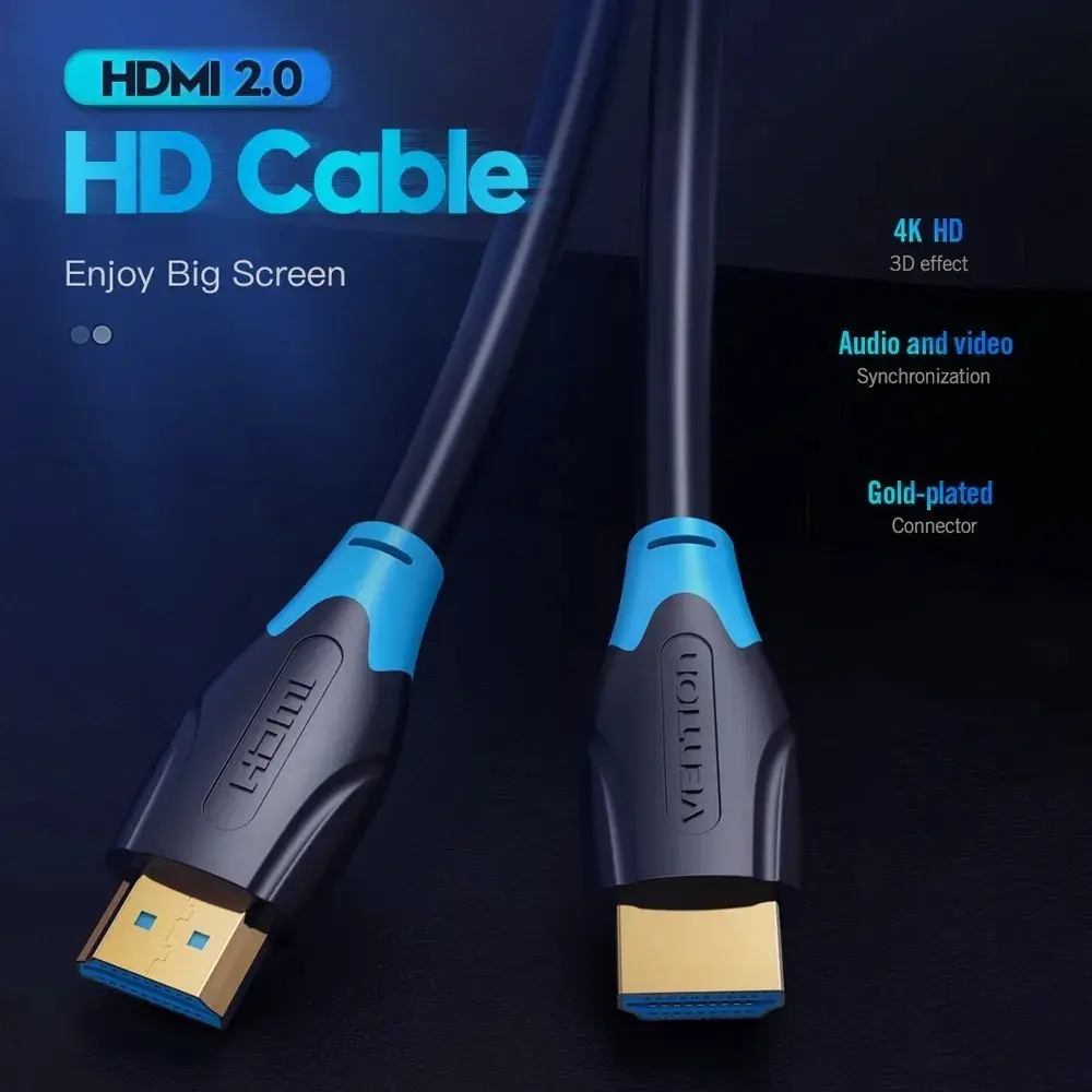 Cable HDMI 2.0 Vention AAGBD 1 M 4K - Imagen 2