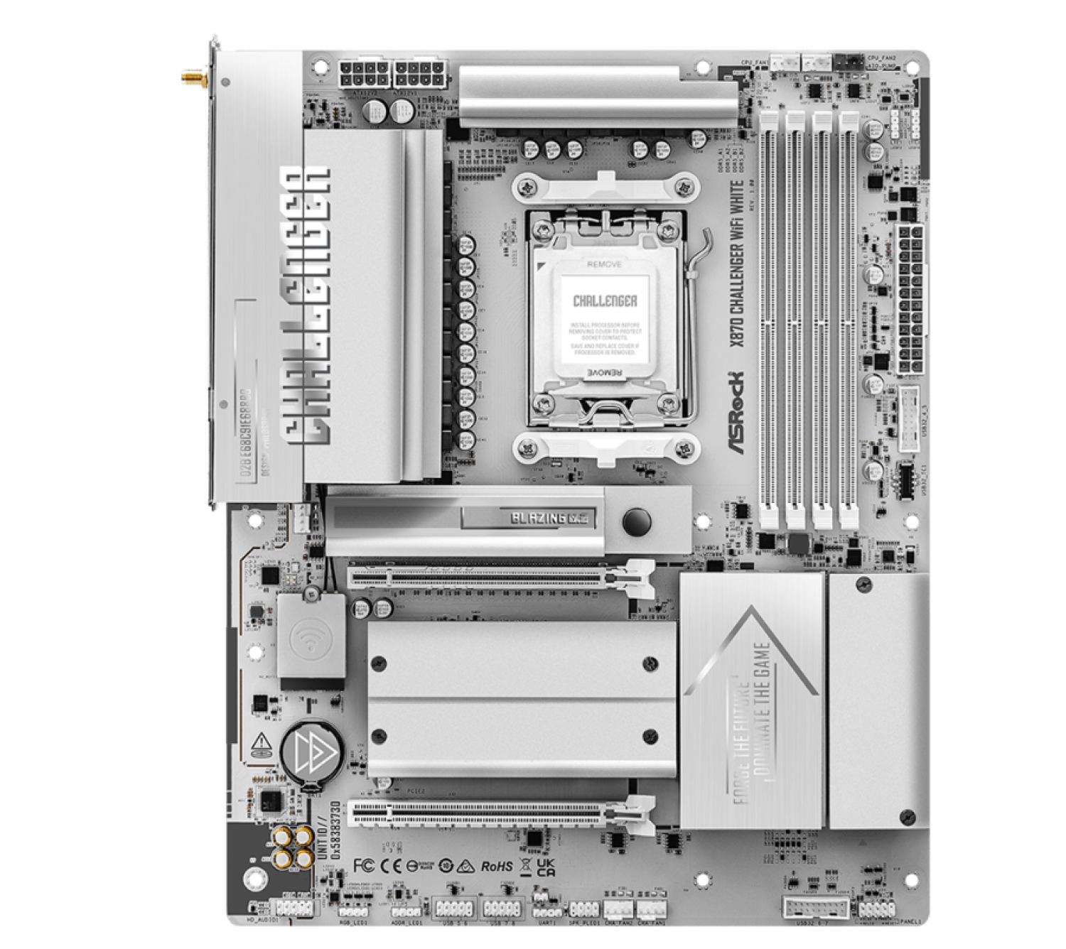 Mother Asrock (Am5) X870 Challenger Wifi White - Imagen 3
