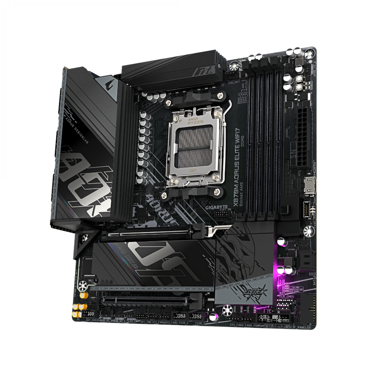 Mother Gigabyte (Am5) X870M Aorus Elite Wf7 - Imagen 5