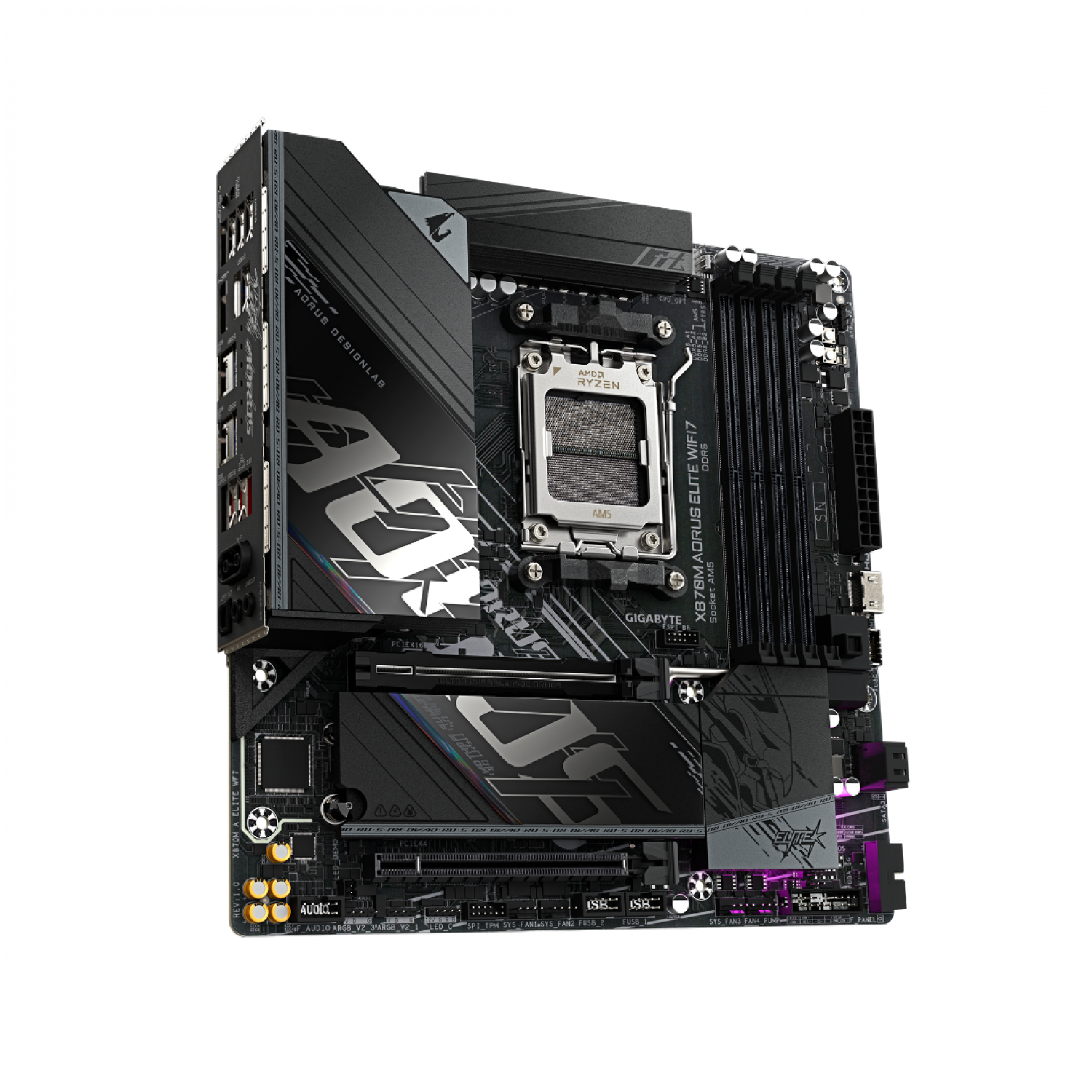 Mother Gigabyte (Am5) X870M Aorus Elite Wf7 - Imagen 3